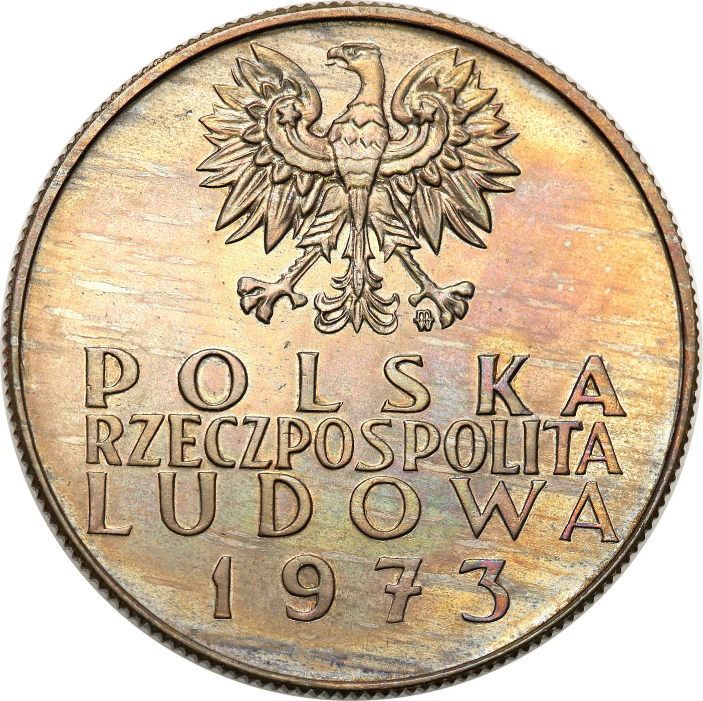 PRL PRÓBA miedzionikiel 10 złotych 1973 200 lat KEN nakład 20 sztuk